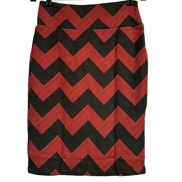 LulaRoe Cassie Pencil Skirt Stretchy High Wide Waist  Adjustable Sizes S-M 6-8 - Picture 4 of 11